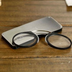 KCASA Nose Resting Portable Pocket Wallet Presbyopic Hypermetropic Reading Glasses