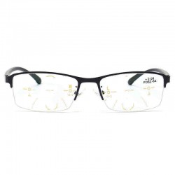 KCASA Progressive Multi-focus Reading Glasses Multifocal Metal Glass 9609