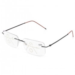 KCASA Rimless Progressive Multifocal Presbyopia Intelligent Best Reading Glasses Resin Lens