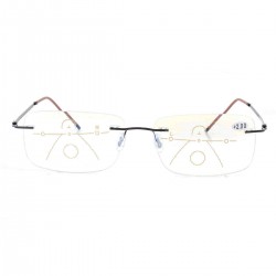 KCASA Rimless Progressive Multifocal Presbyopia Intelligent Best Reading Glasses Resin Lens