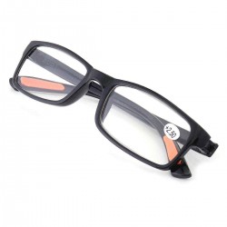 KCASA TR90 Portable Durable light Weight Resin Black Reading Glasses Extremely Flexible