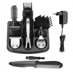 KEMEI 6 in1 Multi-functional Beard Trimmer Set Rechargeable Hair Cut Clipper Kit Ear Nose Shaver