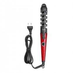 KEMEI KM-1026 360 Roatating Hair Curler Ceramic Coating Curling Iron with Floating Plates Hair Styling Wand