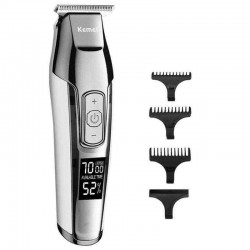 KEMEI KM-5027 Cordless Hair Clipper Beard Trimmer Electric Haircut Machine with LCD Digital Display Hair Grooming Kit for Kids Family