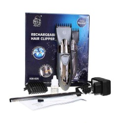 KEMEI KM-605 Electric Hair Clipper Cordless Trimmer Rechargeable Men Barber Grooming Kit