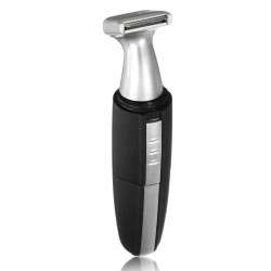 KM-600 Mute 2 In 1 Nose Ear LED Light Sideburn Beard Hair Trimmer Eyebrow Clipper