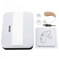 KXW210 Mini Portable Hearing Aid Ear Amplifier Digital Sound Adjustable Tone W/Intelligence UV Box