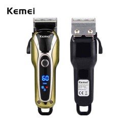 Kemei KM-1990 100-240V Fast Charge Hair Clipper Stainless Steel Blade Trimer Cutter Cordless