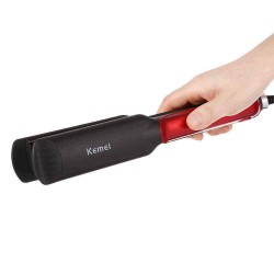 Kemei Wet Dry Ceramic Hair Straightener Electric Straightening Irons Flat Iron Hair Styling Tool Fast Heating