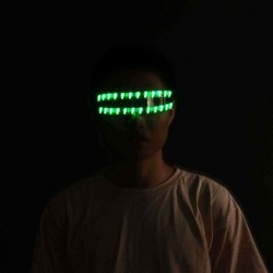 LED Glasses Dazzle Colour Glow Light Flashing Rave Festival Party Glasses Eye Reading Glasses
