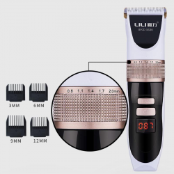 LILI Electric Hair Clipper LCD Display Ceramic Blade Sharp Styling Tools Barber Child Men 110-240V