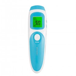 Liaboe Digital Infrared Thermometer Ear and Forehead 1 Second Accurate Reading Records Memory with Audible Alarm for Baby
