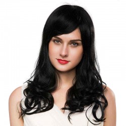 Long Curly Human Hair Wig Capless Virgin Remy Mono Top Blonde Auburn Brown