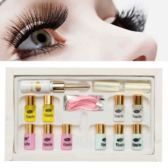 Longer Eyelashes Curling Curler Perming Wave Rod Glue Long Eyelash Lash Perm Kit Sets Eye Makeup Longer Eyelashes Curling Curler Perming Wave Rod Glue Long Eyelash Lash Perm Kit Sets Eye Makeup