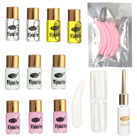 Longer Eyelashes Curling Curler Perming Wave Rod Glue Long Eyelash Lash Perm Kit Sets Eye Makeup Longer Eyelashes Curling Curler Perming Wave Rod Glue Long Eyelash Lash Perm Kit Sets Eye Makeup