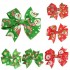 Lovely Baby Girls Christmas Hair Clips Hairpins Bowknot Xmas Accessories 6 Different Patterns