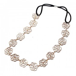 Lovely Exquisite Hollow Out Rose Flower Hair Band Headbrand Headhoop