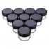 LuckyFine 10pcs Transparent Empty Eye Cream Jar Cosmetic Plastic Bottle Travel Makeup Container