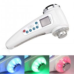 LuckyFine 4 in 1 Photon LED Light Ultrasonic Massager Face Beauty Machine Pores Cleaner