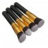 Luckyfine 4pcs Soft Makeup Brushes Set Wooden Handle Blush Face Foundation Powder Cosmetic Tool