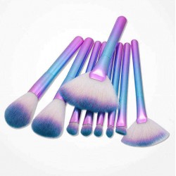 Luckyfine 9pcs Makeup Brushes Soft Gradual Color Foundation Powder Liquid Blender Eyeshadow Tool