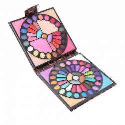 Luckyfine Peacock Eye Shadow Palette Matte Shimmer Blush Earth Tone Eyeshadow Makeup