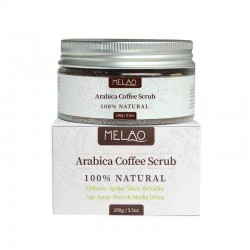 MELAO Natural Arabica Coffee Scrub Facial Exfoliate Dead Skin Body Cream 100g