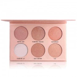 MISS ROSE 6 Colors Highlighter Powder Shading Shimmer Contour Mineral Nude Makeup Cosmetic