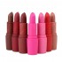 MISS ROSE Matte Dusty Rose Bullet Lipstick Deep Red Lip Sticks Waterproof 7 Colors