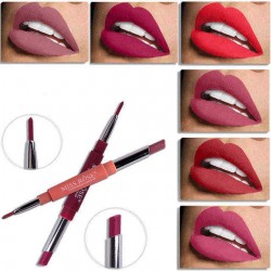 MISS ROSE Multi-functional lipstick Pen Double-end Lipstick Pencil & Lip Liner Long Lasting