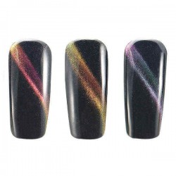 Magic Dual Color Gradient Cat's Eyes Effect UV Gel Polish Nail Art Magnet Magnetic Shiny Manicure