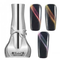 Magic Dual Color Gradient Cat's Eyes Effect UV Gel Polish Nail Art Magnet Magnetic Shiny Manicure