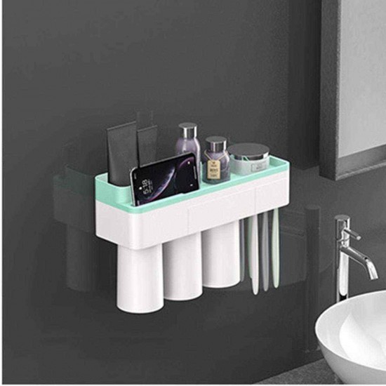 Magnetic Toothbrush Holder Bath Wall Mounted Toothpaste Caddy Stand Organizer Magnetic Toothbrush Holder Bath Wall Mounted Toothpaste Caddy Stand Organizer