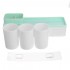 Magnetic Toothbrush Holder Toothpaste Dispenser Bathroom Organizer Storage 2/3 Cup Toothbrush Squeezer