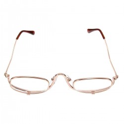 Magnifying Makeup Reading Glasses Eye Spectacles Flip Down Lens Folding Cosmetic Readers
