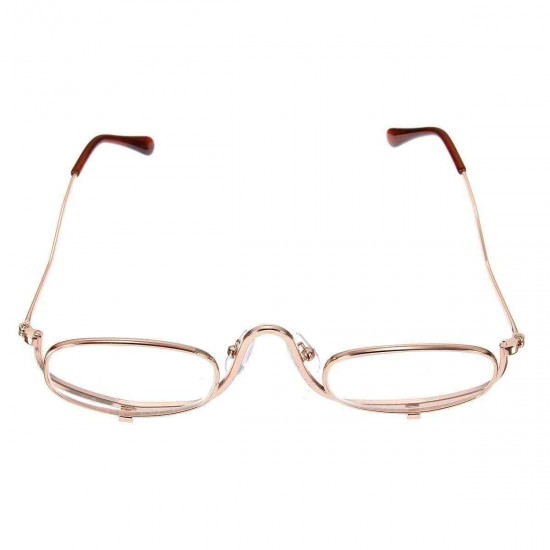 Magnifying Makeup Reading Glasses Eye Spectacles Flip Down Lens Folding Cosmetic Readers Magnifying Makeup Reading Glasses Eye Spectacles Flip Down Lens Folding Cosmetic Readers