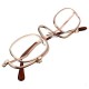 Magnifying Makeup Reading Glasses Eye Spectacles Flip Down Lens Folding Cosmetic Readers Magnifying Makeup Reading Glasses Eye Spectacles Flip Down Lens Folding Cosmetic Readers