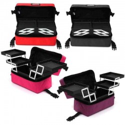 Makeup Cosmetic Organiser Case Jewellery Storage Trinket Zipper Box Holder