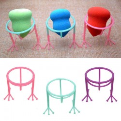 Makeup Sponge Drying Racks Anti-mildew Egg Powder Puff Display Stand Holder Plastic Blue Pink