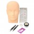 Makeup Training Mannequin Head False Eyelashes Extension Tools Kit Adhesive Tweezers Beauty Salon