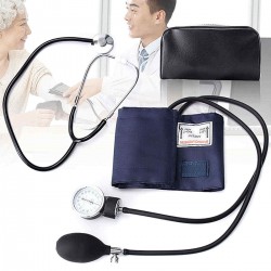 Manual Blood Pressure Watch Stethoscope Medical Blood Pressure Meter Arm Sphygmomanometer Double Tube Double Head Stethoscope Vintage