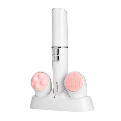 Marske MS-6222 3-In-1 Electric Epilator Massage Deep Cleansing Head Skin Care Tools Hair Epilator Relaxation