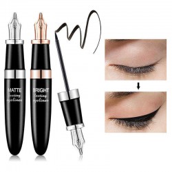 Matte Black Eyeliner Pen Waterproof Eyeliner Liquid Long-Lasting Eyeliner Eye Makeup