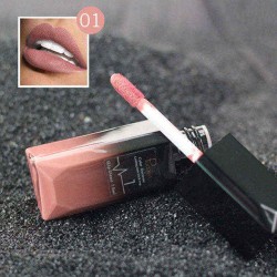 Matte Liquid Purple Lipstick Makeup Waterproof Dark Lip Gloss Tint Cosmetics Nude 6 Colors