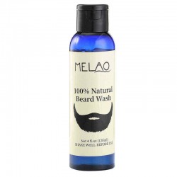 Melao Beard Wash Shampoo Cleans Conditions Eliminates Bacteria Natural Mustache Enhancing