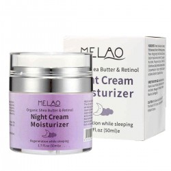 Melao Organic Shea Butter Retinol Night Cream Moisturizer Sleeping Facial Skincare 50ml