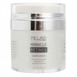 Melao Retinol Moisturizer Facial Cream Serum Anti Wrinkles Aging Hyaluronic Acid Vitamin E Skin