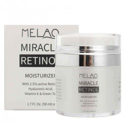 Melao Retinol Moisturizer Facial Cream Serum Anti Wrinkles Aging Hyaluronic Acid Vitamin E Skin