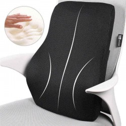 Memory Foam Seat Chair Lumbar Back Support Cushion Pillow For Office Home Car