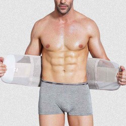 Men Adjustable Abdomen Belt Body Shaper Support Waist Band Sports Corset Fitness Gym Exercise